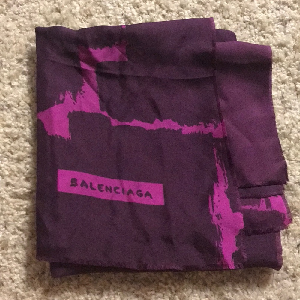 Purple Balenciaga Scarf